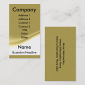 Goud Visitekaartje (Voorkant / Achterkant)