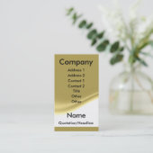 Goud Visitekaartje (Staand voorkant)