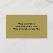 Goud Visitekaartje (Achterkant)