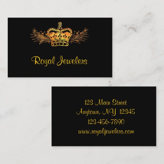 Goud Visitekaartje (Voorkant / Achterkant)