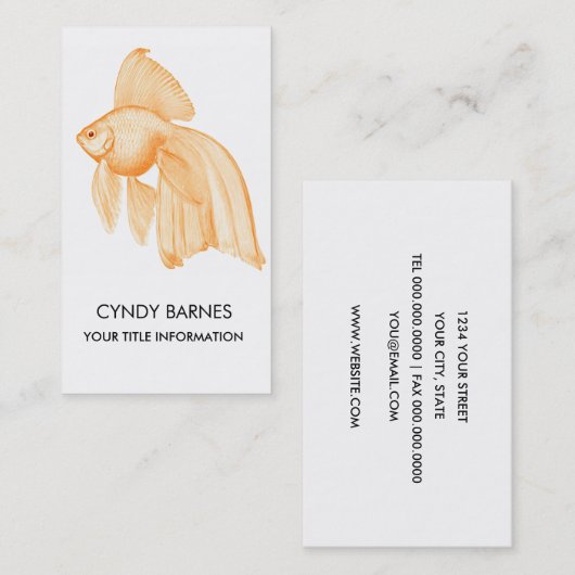 Goud Visitekaartje (Voorkant / Achterkant)