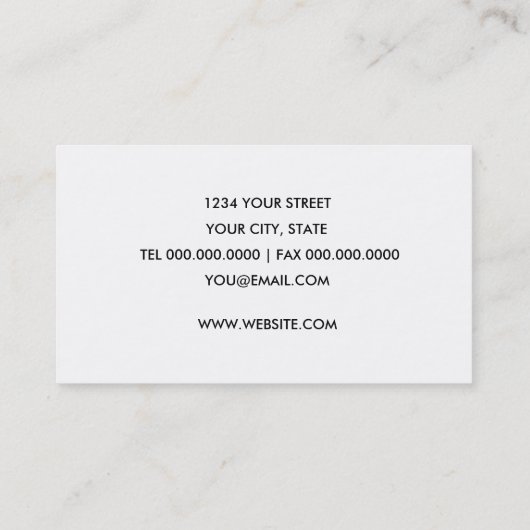 Goud Visitekaartje (Achterkant)