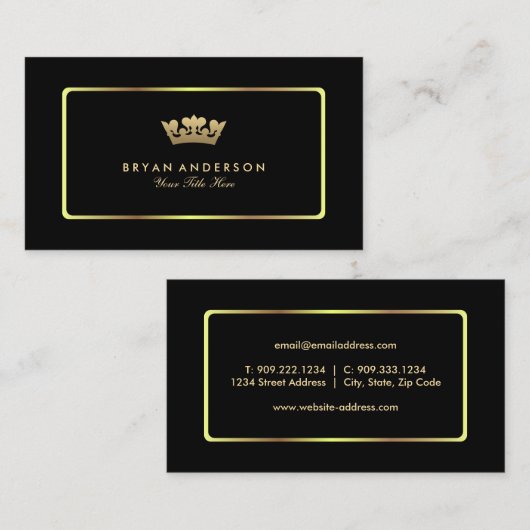 Goud Visitekaartje (Voorkant / Achterkant)