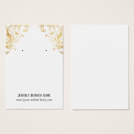 Goud  Visitekaartje (Voorkant /achterkant)