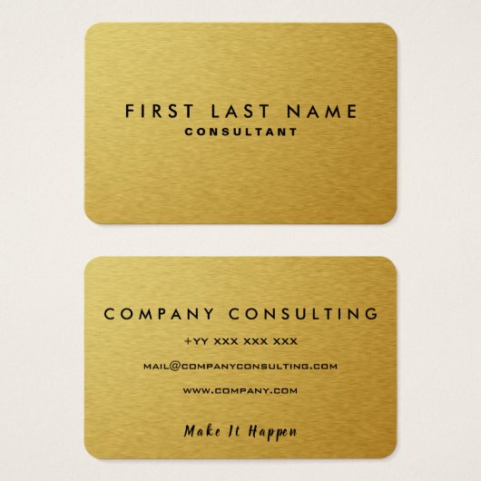 Goud Visitekaartje (Voorkant /achterkant)