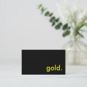 goud visitekaartje (Staand voorkant)