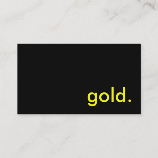 goud visitekaartje (Voorkant)