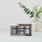 Goud Visitekaartje met gouden metalen blik (Staand voorkant)