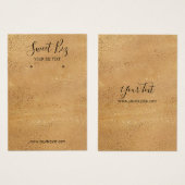 Goud Visitekaartje met juwelenhouder (Voorkant /achterkant)