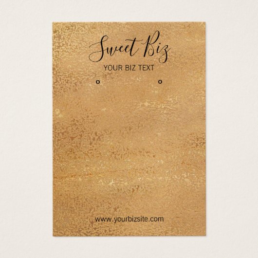 Goud Visitekaartje met juwelenhouder (Voorkant)