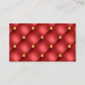 Goud Visitekaartje met ruitvormige diamant (Achterkant)