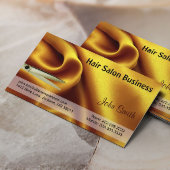 Goud Visitekaartje van zijde en schaar