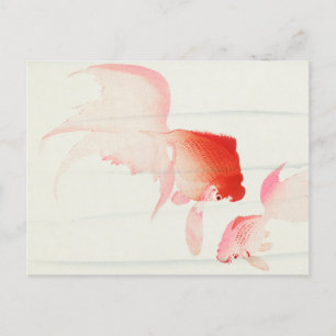 Goud visschilder van Ohara Koson Briefkaart