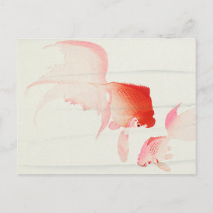 Goud visschilder van Ohara Koson Briefkaart