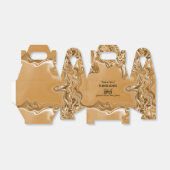 Goud Vloeibaar metaalgraafschap Bedankdoosjes (Uitgevouwen)