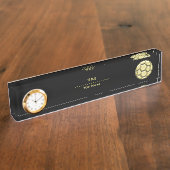 Goud Voetbal Naambordje (Zijkant)