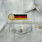 Goud Voetbal Naamplaatje (In situ)