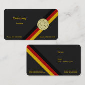 Goud Voetbal Visitekaartje (Voorkant / Achterkant)