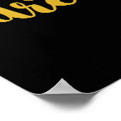 Goud volg je dromen en citeer kunst poster (Hoek)