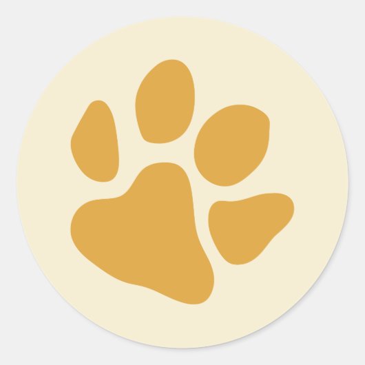 Goud voor afdrukken ronde sticker (Voorkant)