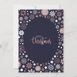 Goud voor grafisch roos, metalen wintersneeuwvlokk feestdagenkaart