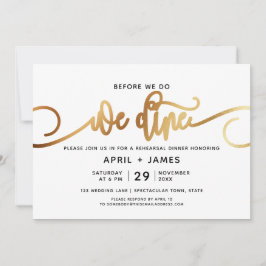 Goud voor we een repetitief diner doen kaart