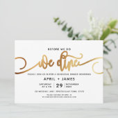 Goud voor we een repetitief diner doen kaart (Staand voorkant)