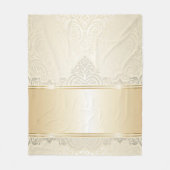 Goud, vouw, zilver, champagne, elegant, chic, ; fleece deken (Voorkant)