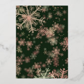 Goud Vrolijk Kerst Elegant Rood Lijst Foto Folie Feestdagenkaart (Achterkant)