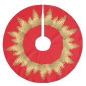 Goud Vrolijk Kerstboom Sneeuw Patroon Rok (Voorkant)