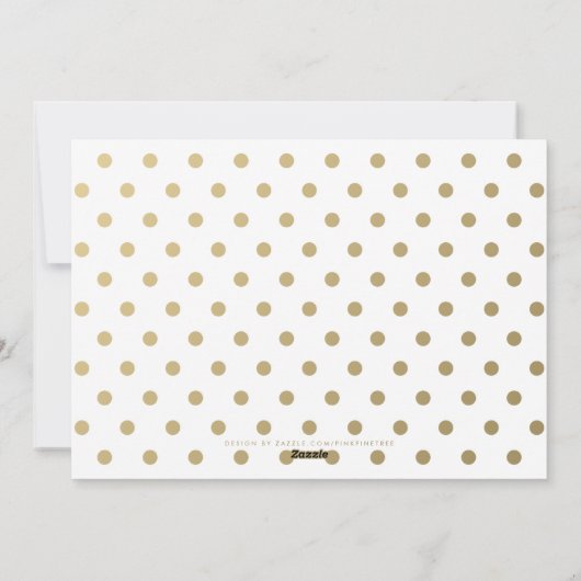 Goud Vrolijk Kerstfeest Custom Photo Modern Kaart (Achterkant)