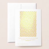 Goud Vrolijk Kerstfeest Gelukkig Nieuwjaar Script Folie Kaarten (Met envelop)