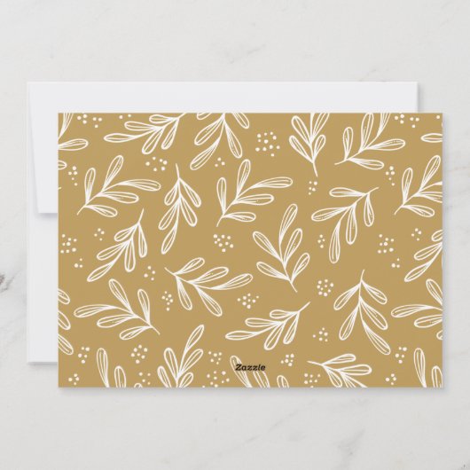 Goud Vrolijk Kerstfeest Groet Familie Kinder 2 fot Feestdagenkaart (Achterkant)