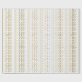 Goud Vrolijk Vakantie Kerstmis Verpakking Papier (Vlak)