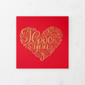 Goud waar ik van hou, je hoort altijd samen drieluik kaart (Cover)