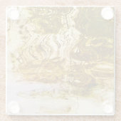 Goud water onderzetter glazen onderzetter (Achterkant)