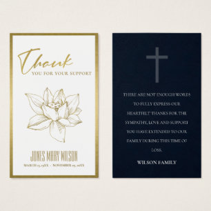 GOUD WATER SYMPATHY MEMORIAL DANK JE KAART