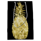 Goud Waterverf Ananas Medium Cadeauzakje (Voorkant)