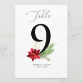 Goud Waterverf en feestdag Botanisch Tabel nummer  Programmakaart (Voorkant)