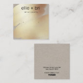 Goud Waterverf Kraft Stud Oorlogsvertoning Vierkante Visitekaartje (Voorkant / Achterkant)