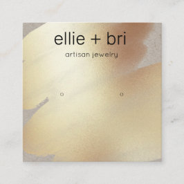 Goud Waterverf Kraft Stud Oorlogsvertoning Vierkante Visitekaartje
