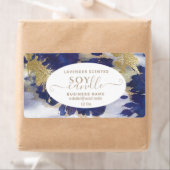 Goud waterverf-script zuskaars-label etiket (Insitu)