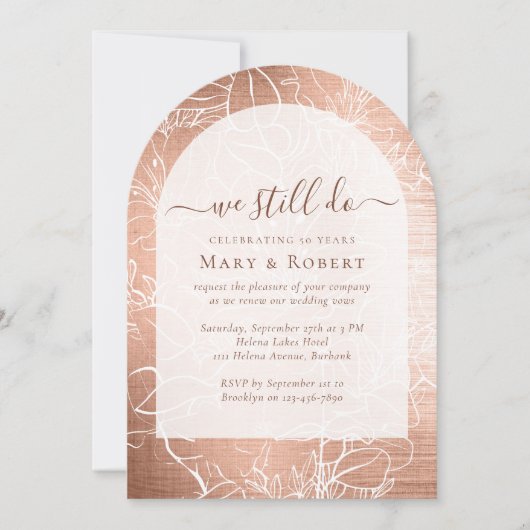 Goud we doen nog steeds gelofte vernieuwing 50ste  kaart (Voorkant)