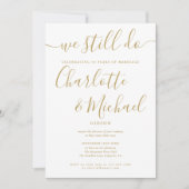 Goud We doen nog steeds script gelofte verlenging  Kaart (Voorkant)