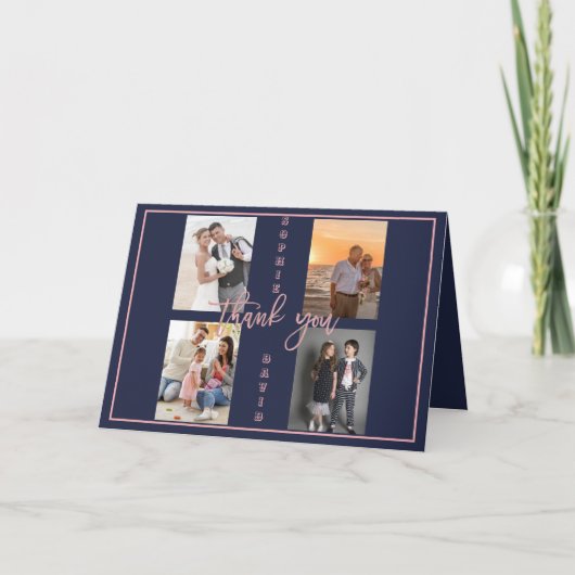 Goud We Hernieuwen Nog Steeds De Beloften Fotocoll Bedankkaart (Voorkant)