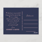 Goud We Hernieuwen Onze Geloften Foto Collage Briefkaart (Achterkant)