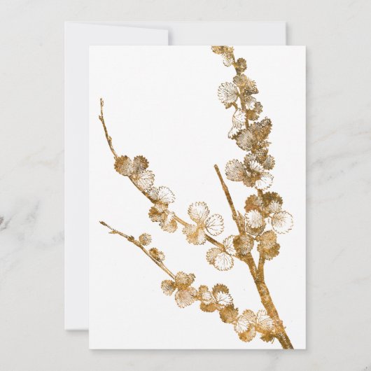 Goud We zijn getrouwd met chemicaliën op wit Kaart (Achterkant)