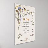 Goud Welkomstteken Middeleeuws Ornament Bruiloft Folie Afdrukken (Laagn)