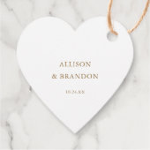 Goud We're Engaged Engagement Party Favor  Bedankjes Labels (Achterkant)