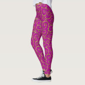 "goud" wervelende leggings (Links)